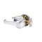 Global Door Controls Eiffel Standard Duty Brushed Chrome Grade 2 Commercial Cylindrical Passage Hall/Closet Door Handle with Clutch Function GAL-1110L-R-626 - alternate 1